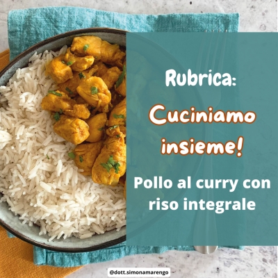 POLLO AL CURRY CON RISO INTEGRALE