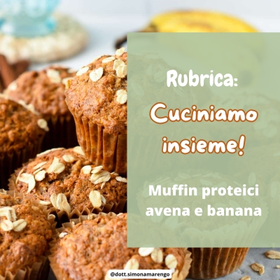 MUFFIN PROTEICI AVENA E BANANA