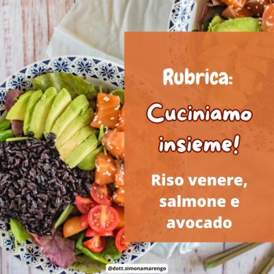 RISO VENERE CON SALMONE E AVOCADO