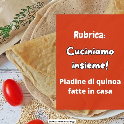 PIADINA DI QUINOA FATTA IN CASA
